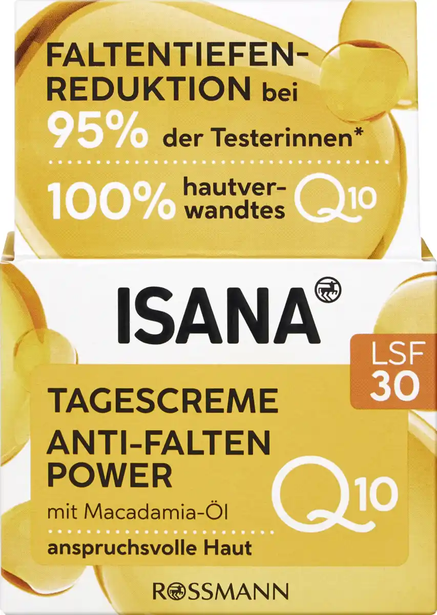 Bild 1 von ISANA Q10 Anti-Falten Tagescreme LSF 30, 50 ml