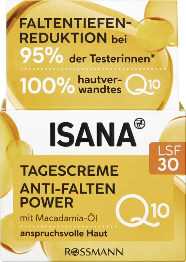 Bild 1 von ISANA Q10 Anti-Falten Tagescreme LSF 30, 50 ml