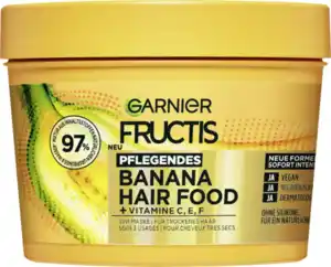 Garnier Fructis Haarkur Banana Hair Food 3in1 Maske Trockenes Haar, 400 ml