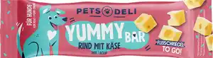 Pets Deli Snack Yummy Bar Rind mit Käse, 25 g