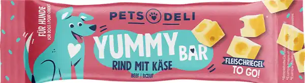 Bild 1 von Pets Deli Snack Yummy Bar Rind mit Käse, 25 g