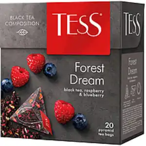 Schwarzer Tee "Tess Forest Dream", aromatisiert- Himbeere un...