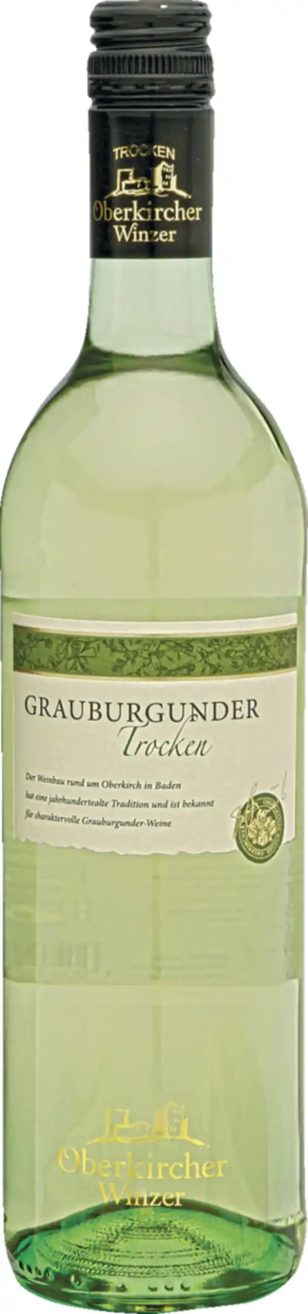 Bild 1 von Oberkircher Winzer Oberkircher Winzer Grauburgunder trocken, 750 ml