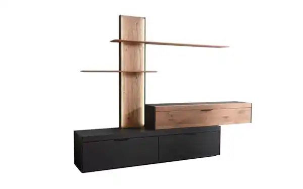 Bild 2 von Schöner Wohnen - Wohnwand Yoris, Kerneiche/anthrazit