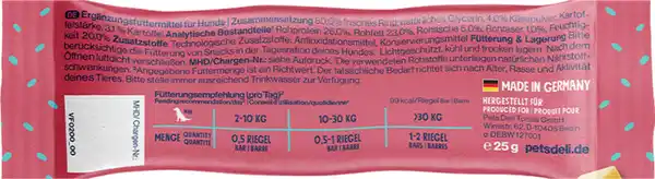 Bild 2 von Pets Deli Snack Yummy Bar Rind mit Käse, 25 g