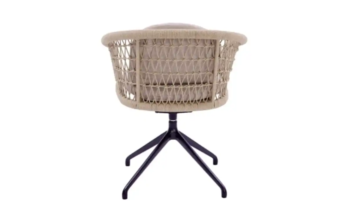 Bild 4 von Gartendrehstuhl Riverton, anthrazit/beige