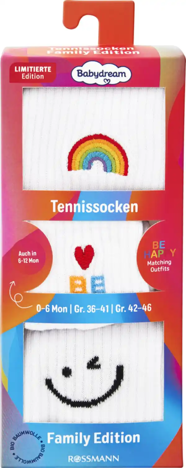 Bild 1 von Babydream Tennissocken be happy