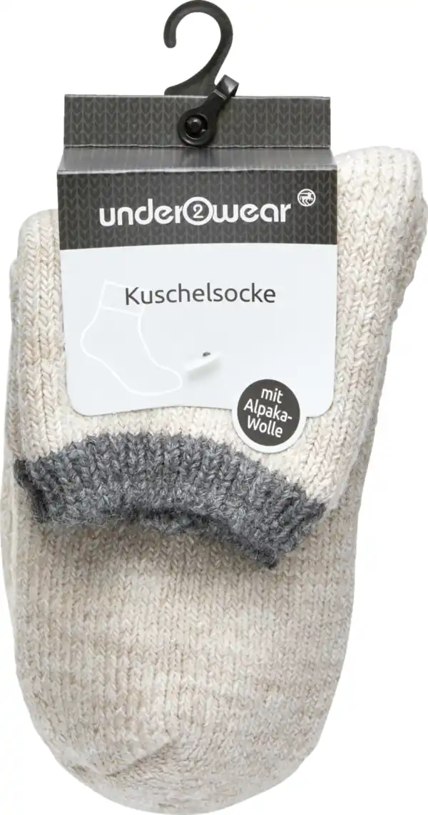 Bild 1 von under2wear Kuschelsocke Alpaka anthrazit-melange Gr. 35/38