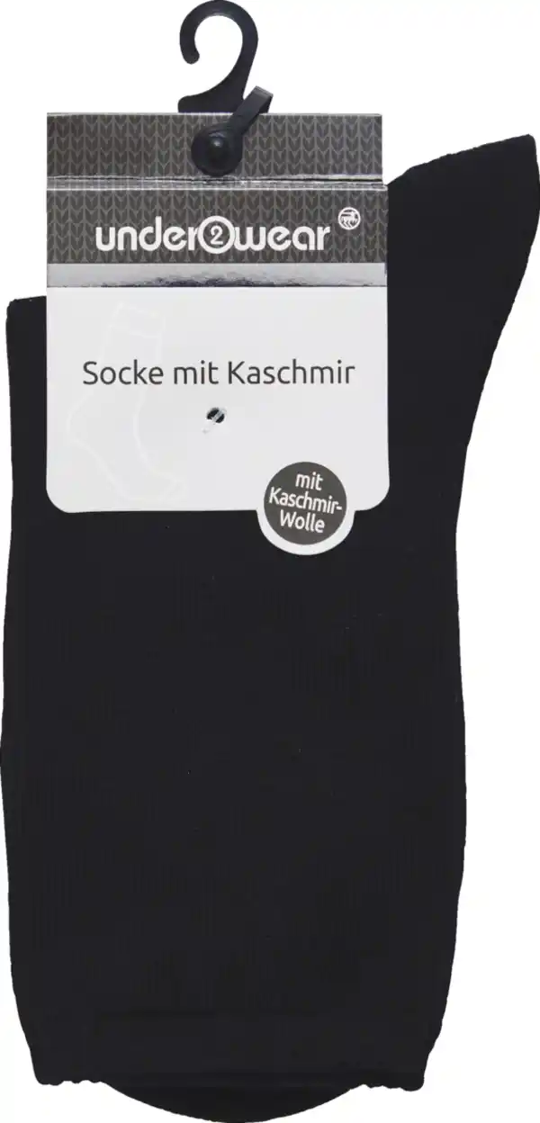 Bild 1 von under2wear Kaschmirsocke schwarz 35/38