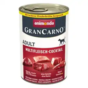 animonda GranCarno Original Nassfutter Hund Adult, Multifleisch Cocktail 6x400 g