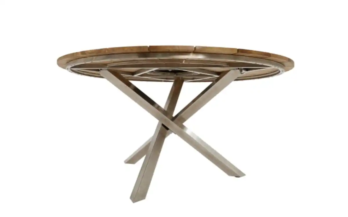 Bild 2 von Gartentisch Richmond, Teakholz/silberfarbig, 150 cm