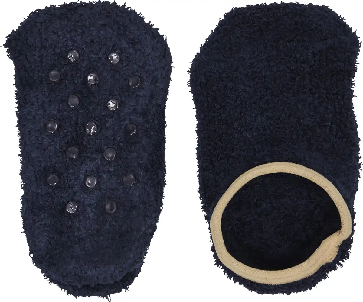 Bild 2 von under2wear kids Flauschfüssling navy/beige 31/34