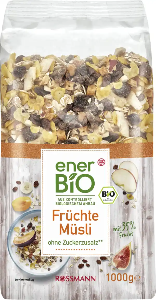 Bild 1 von enerBiO Früchte Müsli, 1.000 g