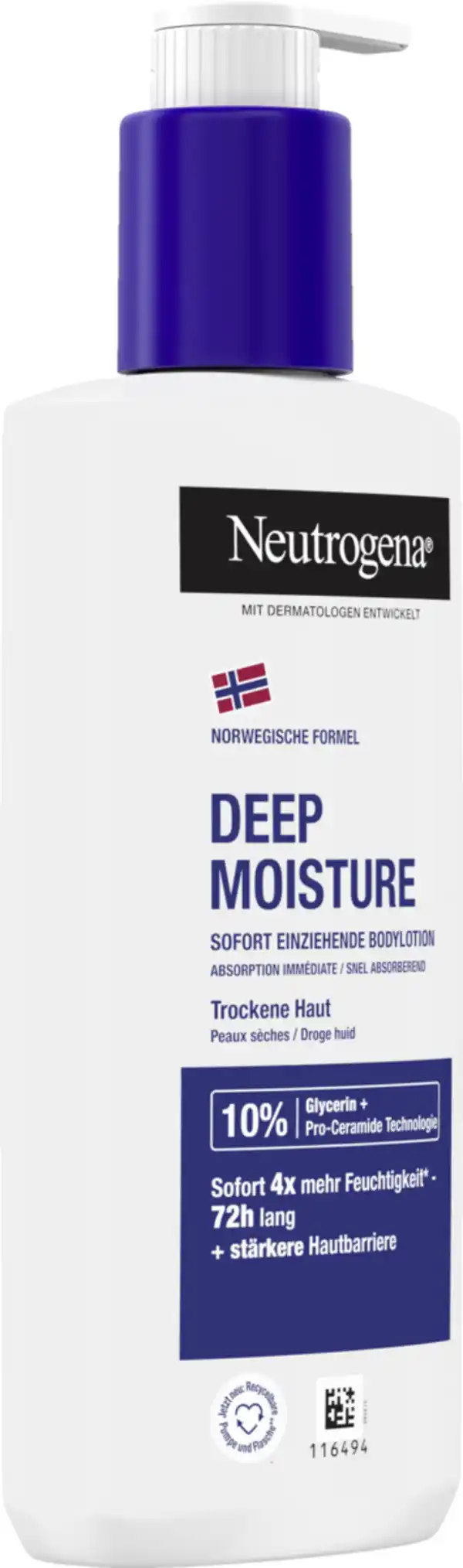 Bild 2 von Neutrogena Bodylotion Norwegische Formel Deep Moisture, 250 ml
