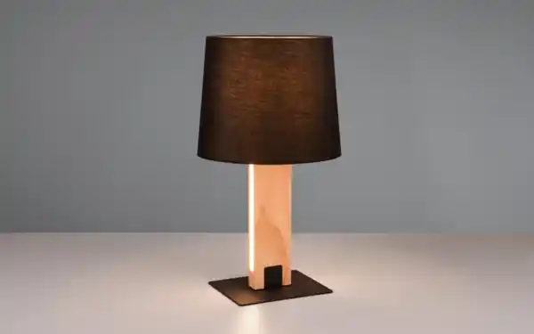 Bild 2 von LED-Tischleuchte Rahul, holz/schwarz, inkl. Sensordimmer