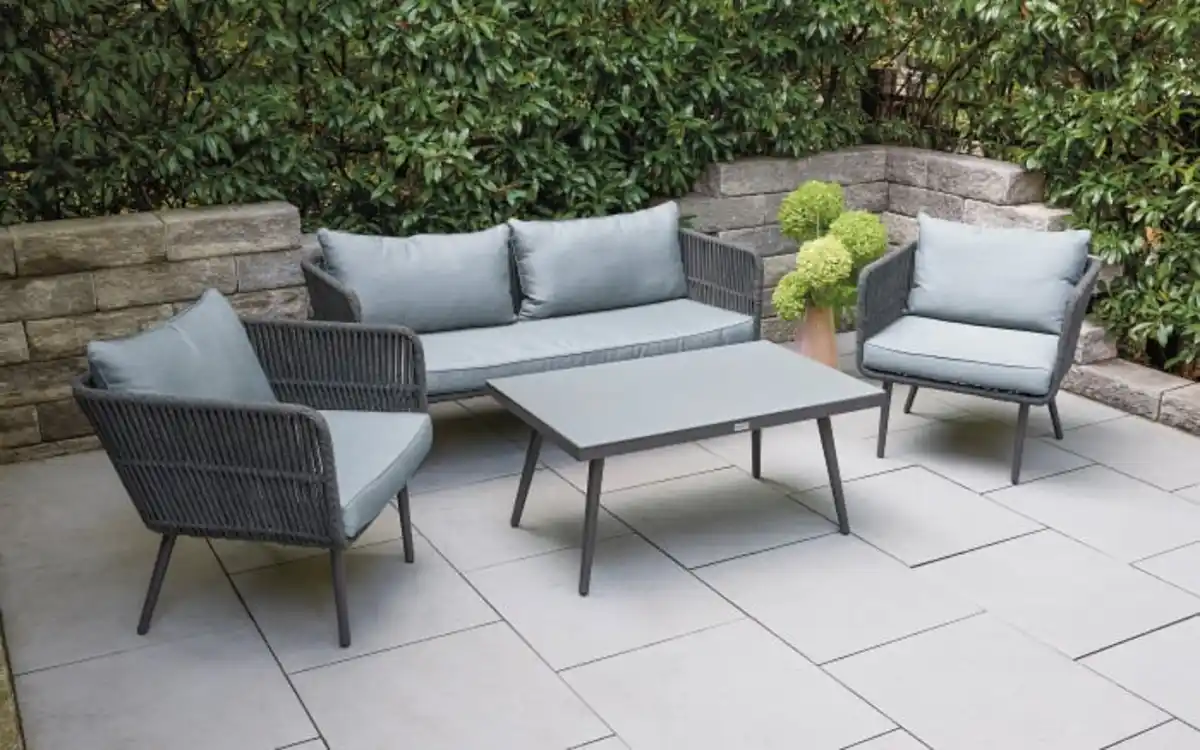 Bild 1 von Loungeset Saigon, anthrazit/hellgrau, 4-teilig