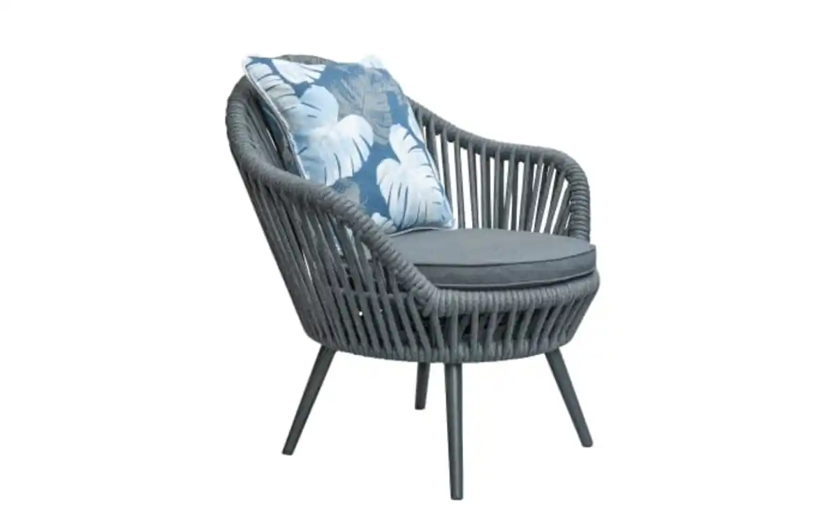 Bild 1 von Loungedrehsessel Bari, anthrazit/dunkelgrau, inkl. Kissen