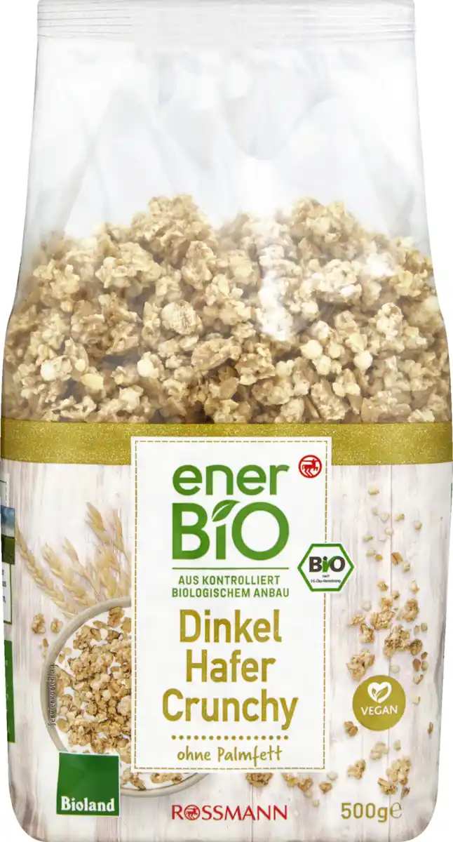 Bild 1 von enerBiO Dinkel Hafer Crunchy Bioland, 500 g