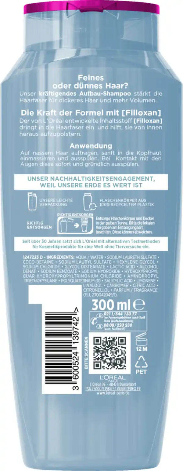 Bild 2 von L’Oréal Paris Elvital Fibralogy Shampoo, 300 ml