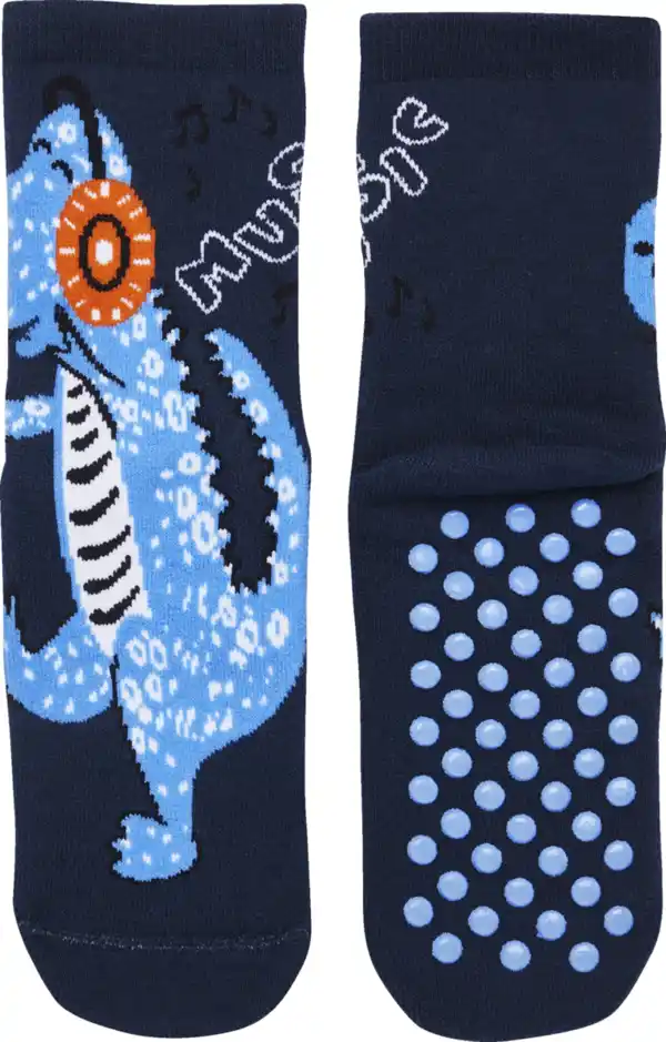 Bild 2 von under2wear kids Stopper Socke mit ABS Junge Dino 31/34