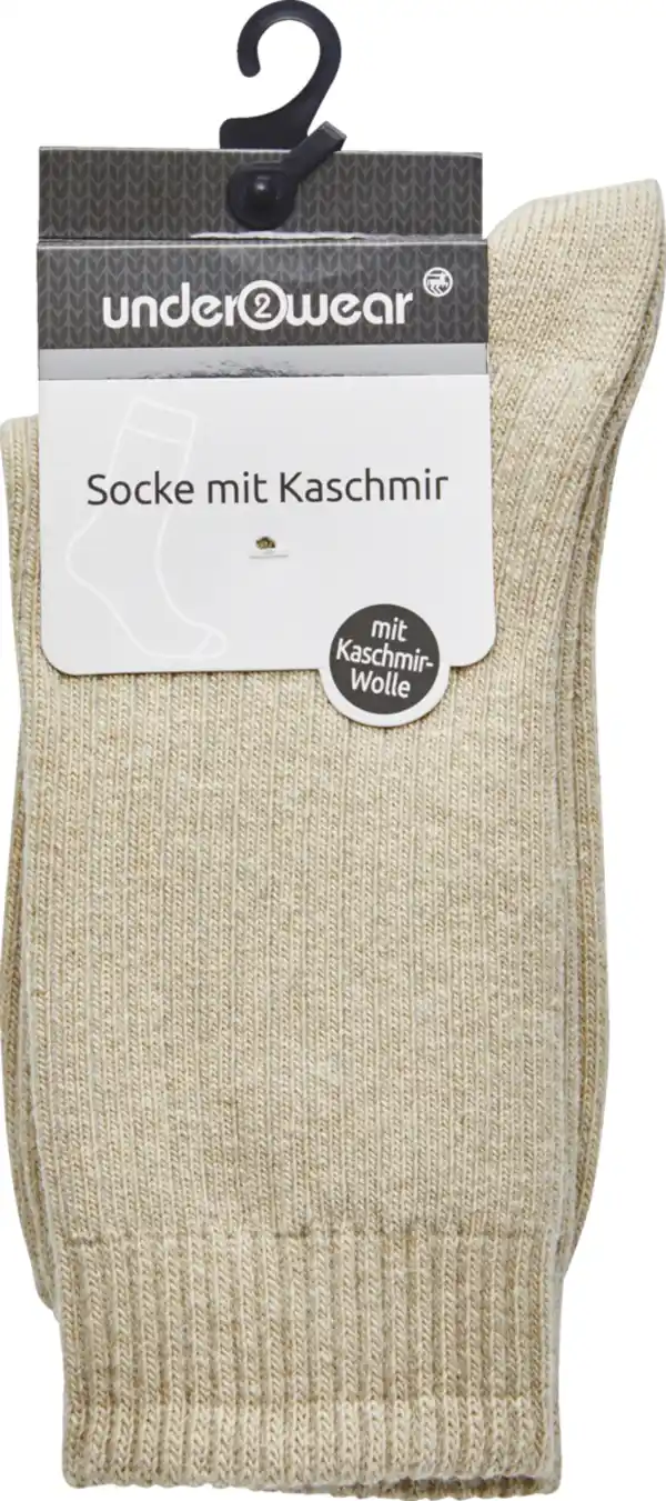 Bild 1 von under2wear Kaschmirsocke beige-mel. 35/38