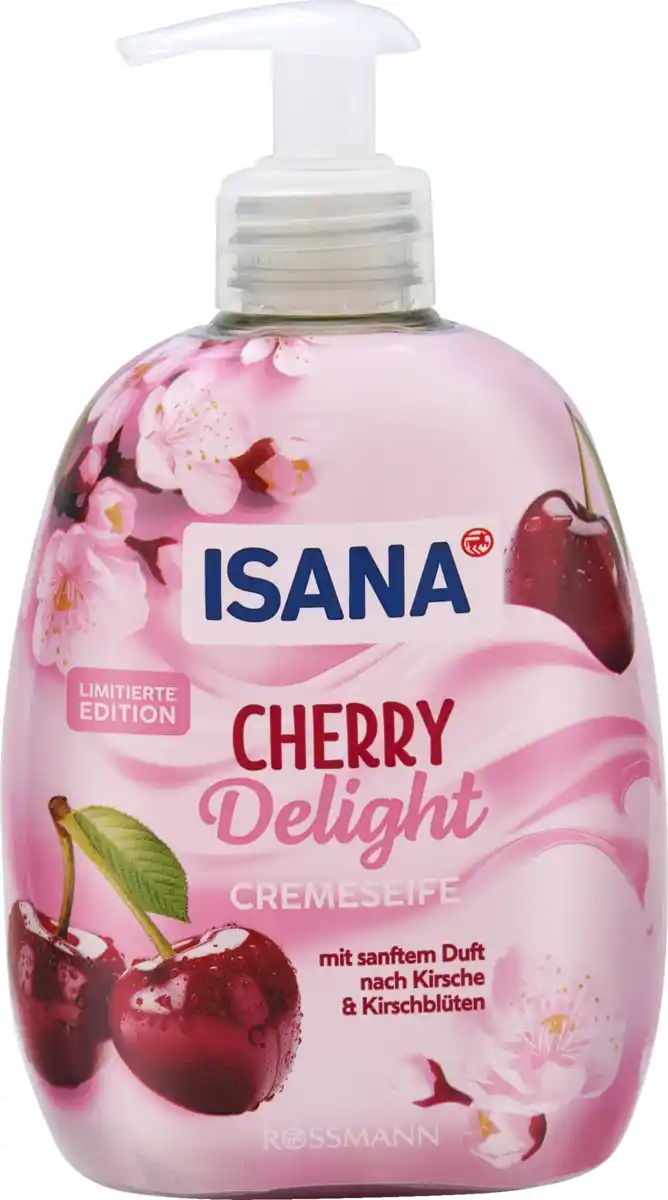 Bild 1 von ISANA Creme Seife Cherry Delight, 500 ml