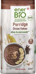 enerBiO Porridge Dinkel Kakao, 500 g