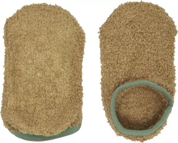 Bild 2 von under2wear kids Flauschfüssling beige/mint 23/26