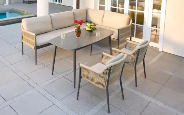 Bild 2 von Schöner Wohnen - Loungeset Bari, beige/anthrazit