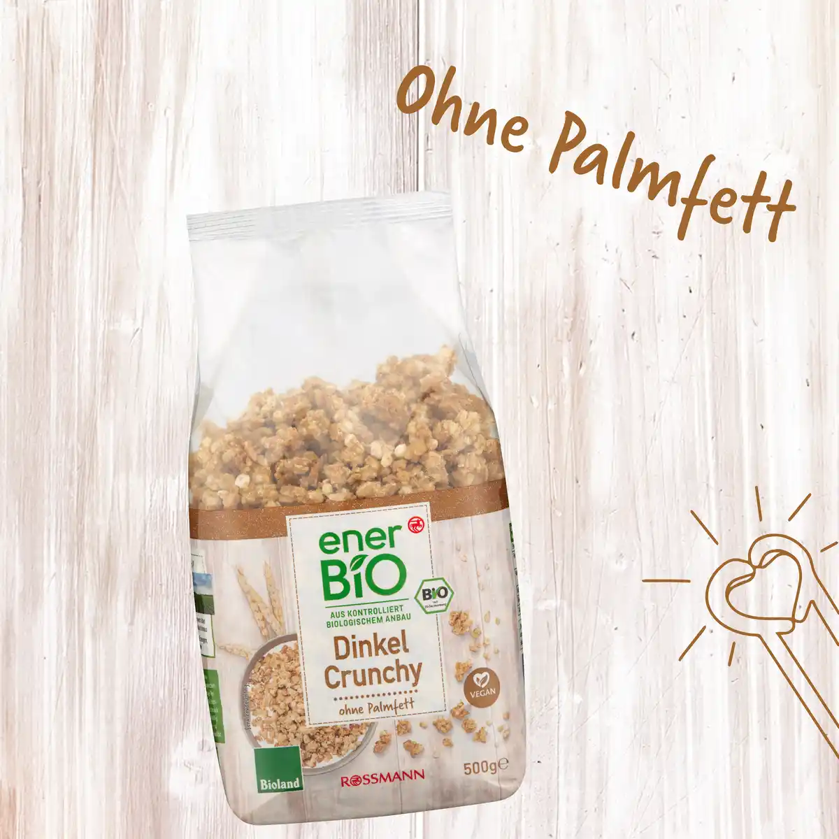 Bild 3 von enerBiO Bio Dinkel Crunchy Bioland, 500 g