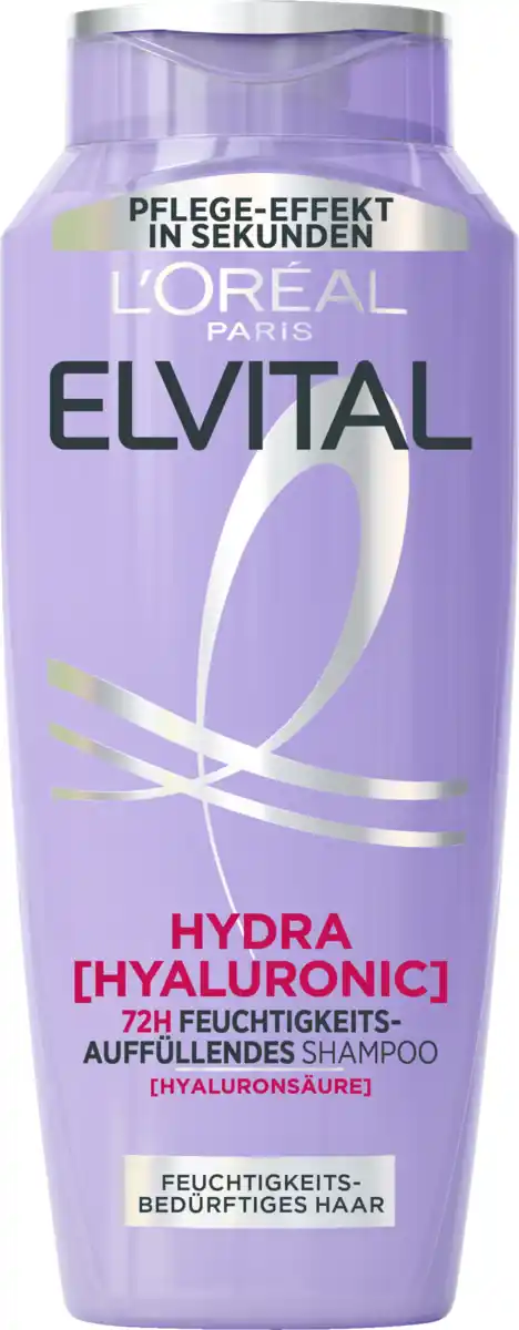 Bild 1 von L’Oréal Paris Elvital Hydra Hyaluronic 72H Feuchtigkeits-Auffüllendes Shampoo, 300 ml