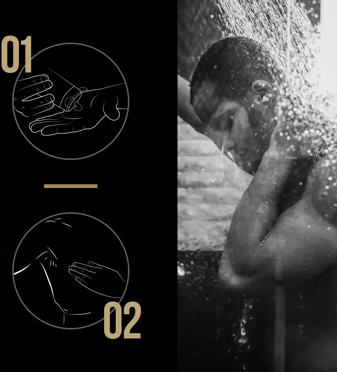 Bild 4 von AXE 3-in-1 Duschgel & Shampoo Dark Temptation für Körper, Gesicht und Haar, 250 ml