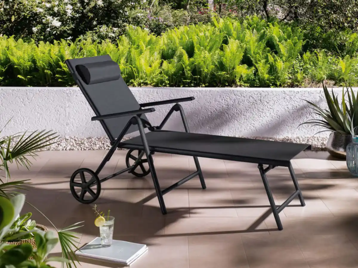 Bild 2 von LIVARNO home Alu-Rollliege »Houston«, verstellbar, schwarz/anthrazit