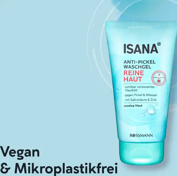 Bild 2 von ISANA reine Haut Anti-Pickel Waschgel, 150 ml