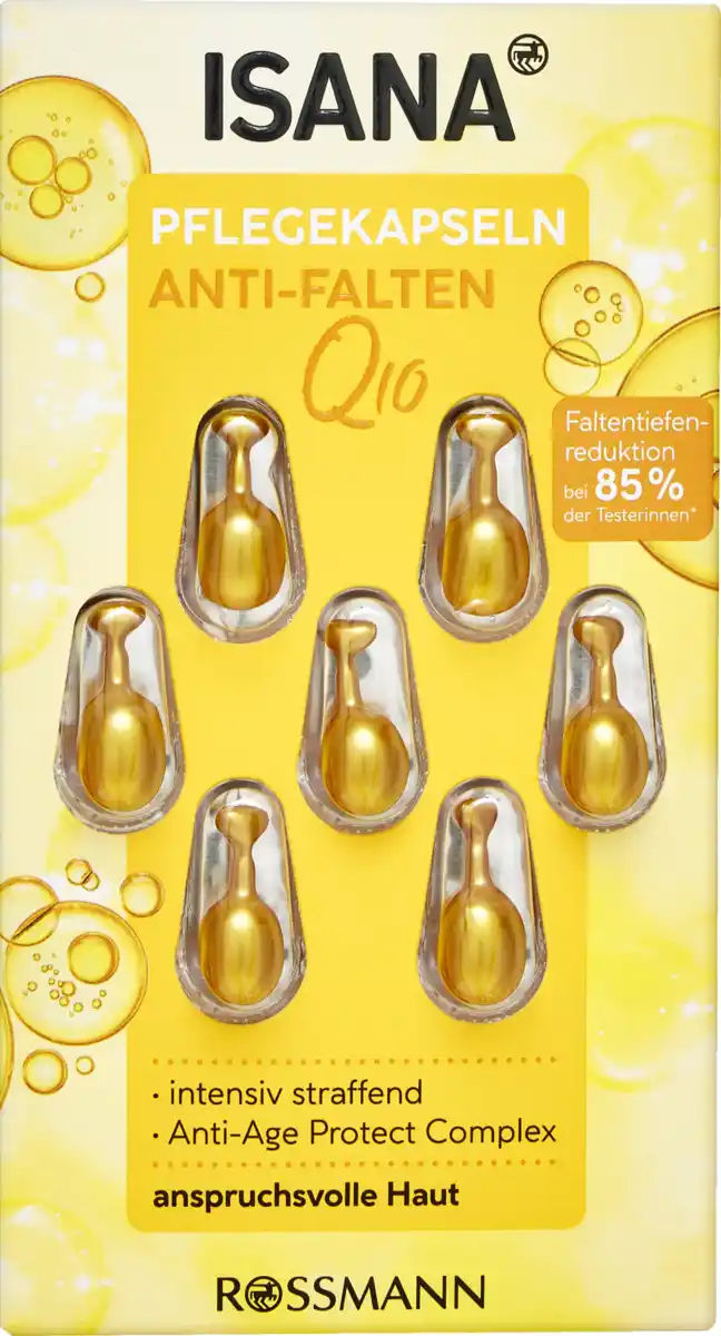 Bild 1 von ISANA Q10 Anti-Falten Pflegekapseln