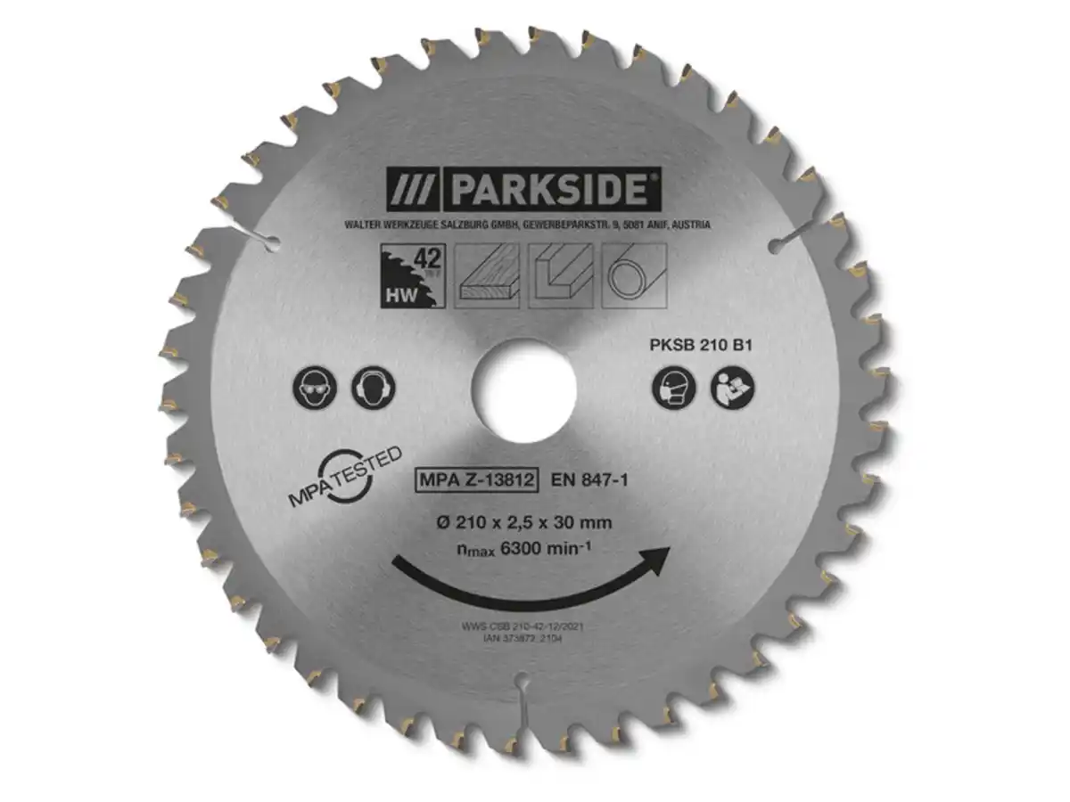 Bild 2 von PARKSIDE® Kreissägeblatt »PKSB 210 B1«, 210 mm