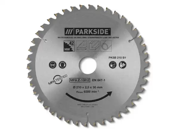 Bild 2 von PARKSIDE® Kreissägeblatt »PKSB 210 B1«, 210 mm