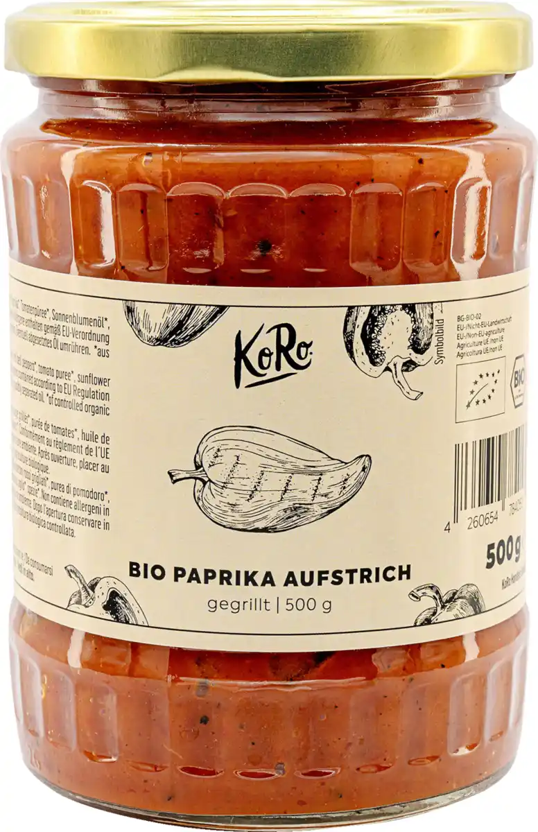 Bild 1 von KoRo Bio Paprika Aufstrich gegrillt, 500 g