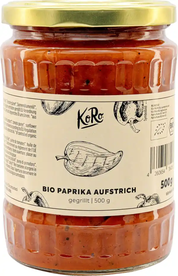 Bild 1 von KoRo Bio Paprika Aufstrich gegrillt, 500 g