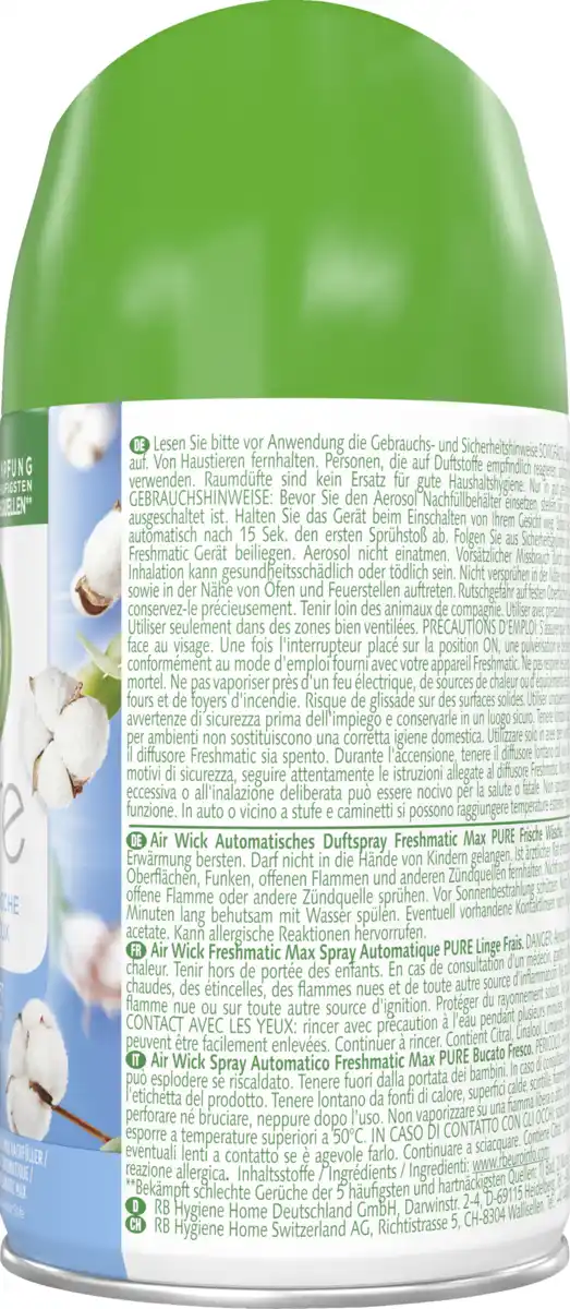 Bild 2 von Air Wick Freshmatic Max Nachfüller Pure Frische Wäsche, 250 ml