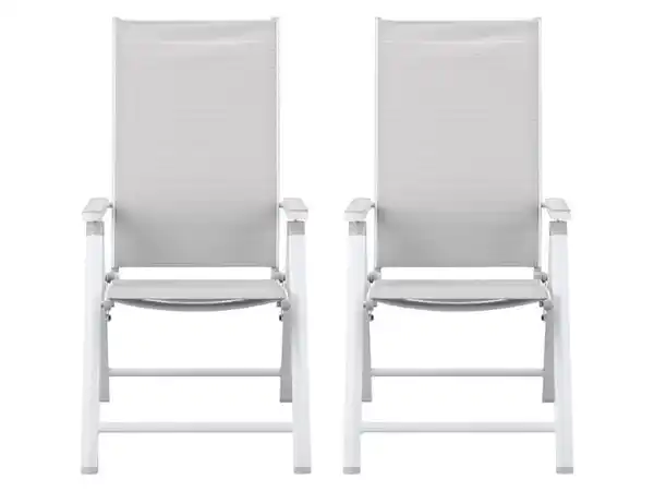 Bild 3 von LIVARNO home Alu-Hochlehner »Houston«, 2 Stück, weiß/hellgrau