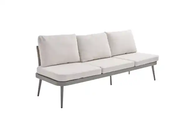 Bild 1 von Gartensofa Rieti, grau/beige, inkl. Kopfteilverstellung vorstehend rechts
