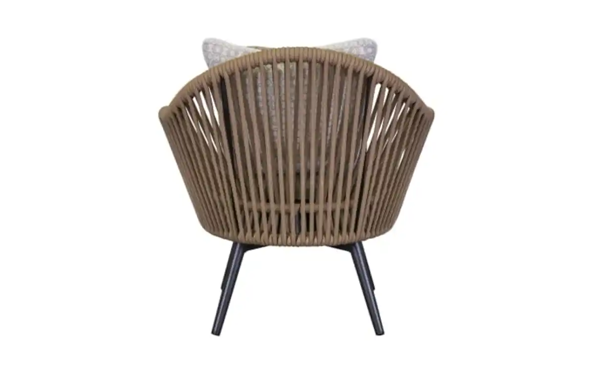 Bild 3 von Loungedrehsessel Bari, anthrazit/natur, inkl. Kissen