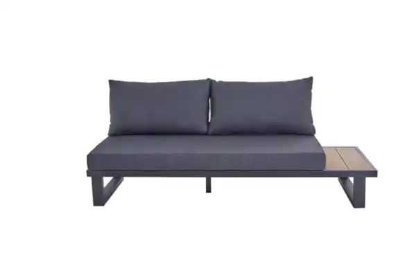 Bild 3 von Garten-Ecksofaset Rosso, Teakholz/grau