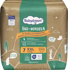 Babydream Öko-Windel Größe 7 XXL, ab 16 kg