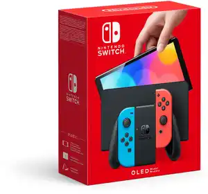 Switch Konsole (OLED-Modell) neon rot/neon blau