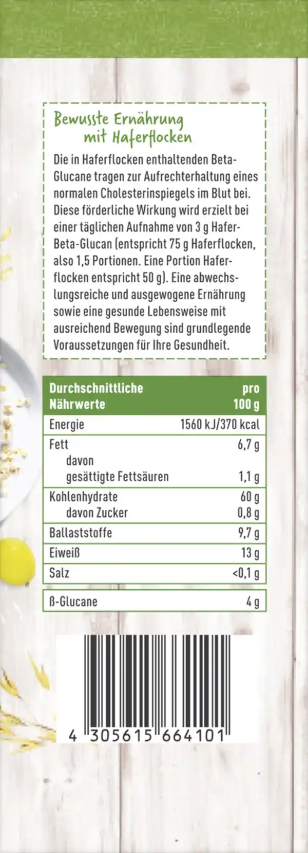 Bild 2 von enerBiO Haferflocken Feinblatt, 500 g