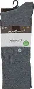 under2wear Bambuskniestrumpf anthrazit 35/38