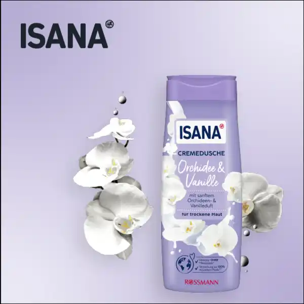 Bild 3 von ISANA Cremedusche Orchidee & Vanille, 300 ml