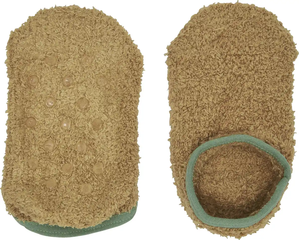 Bild 2 von under2wear kids Flauschfüssling beige/mint 31/34